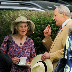 Trustee Mike Richardson and Rosalind Rutt from Action Hampshire.